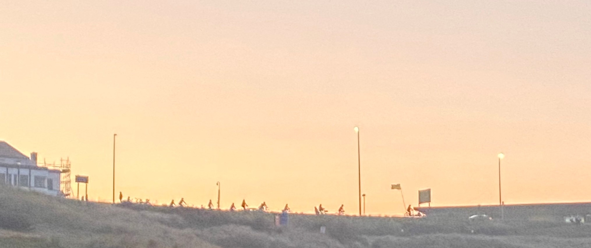 sunset riders on the coast